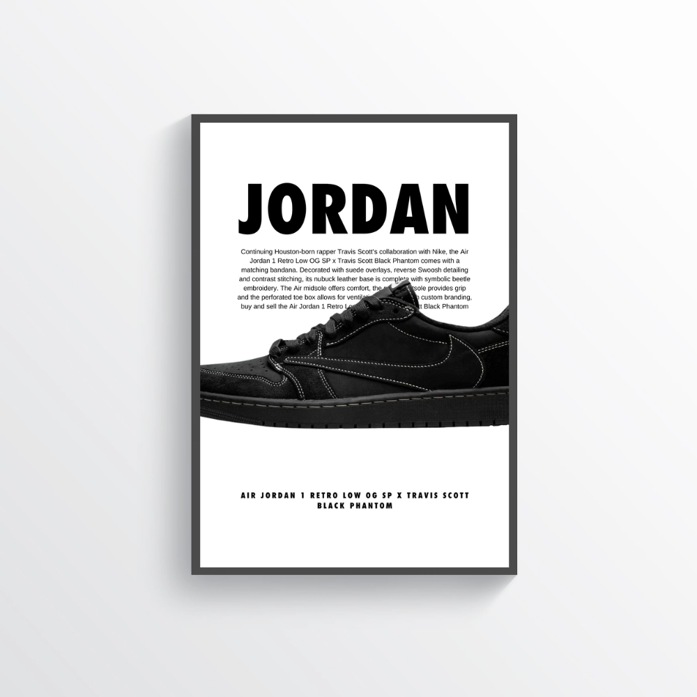Jordan 1 Retro Black Phantom Poster Kingz